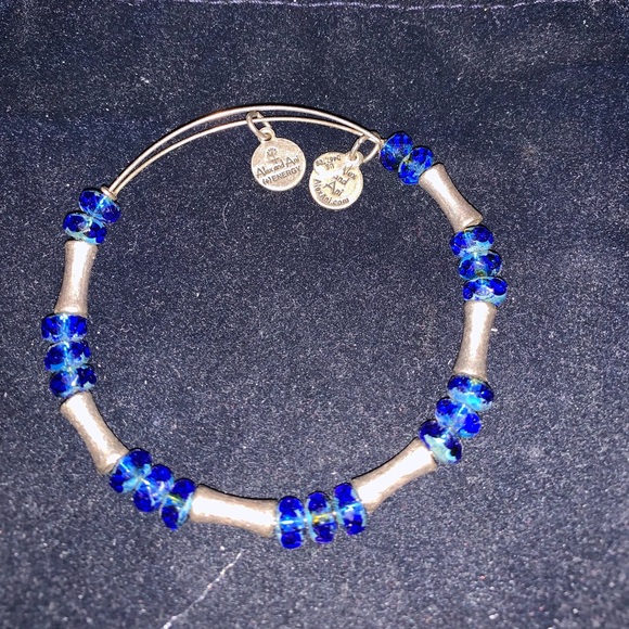 Alex and Ani Glade Azure cobalt blue bracelet - Picture 2 of 2